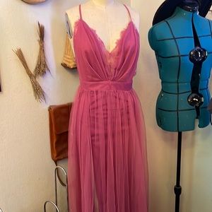 Luxxel pink floor length dress